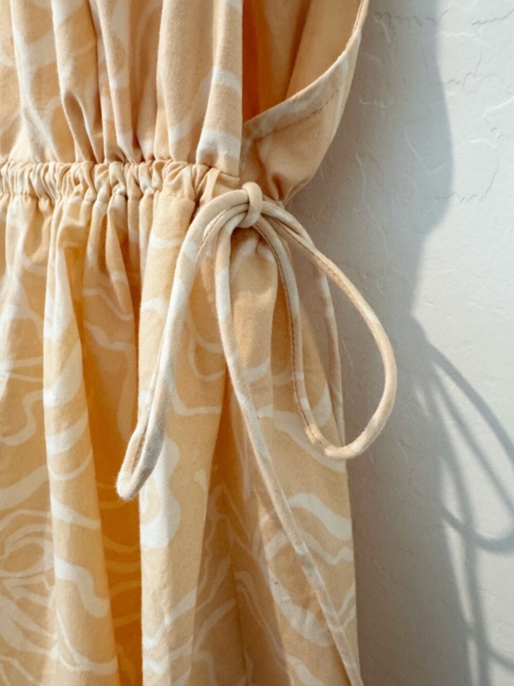 Abercrombie Babydoll Dress XL Double V Neck Swirly Vacation Boho Cottagecore - Picture 5 of 9
